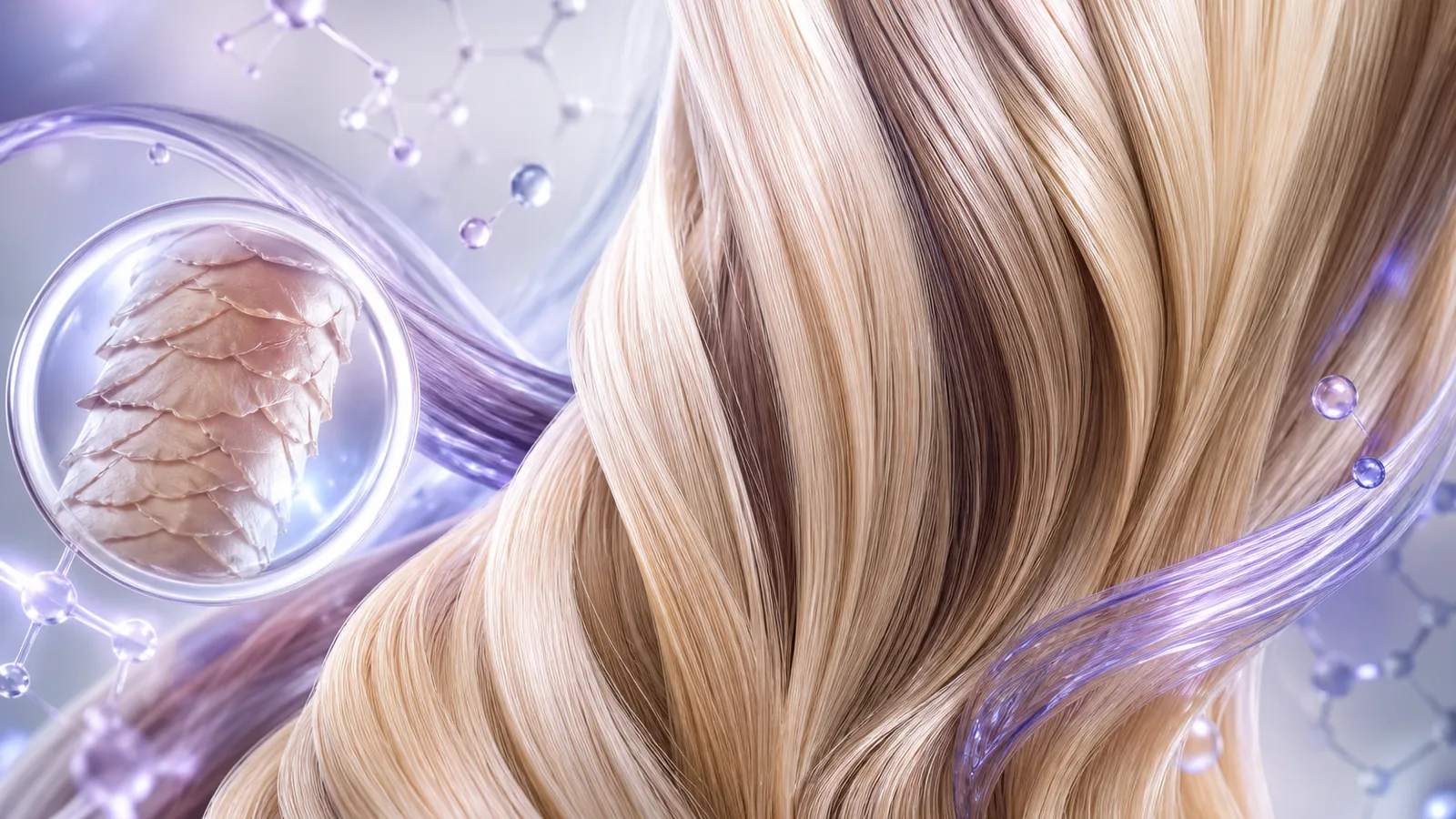 Rutina para cabello rubio decolorado o con mechas con matización prudente y cuidado premium